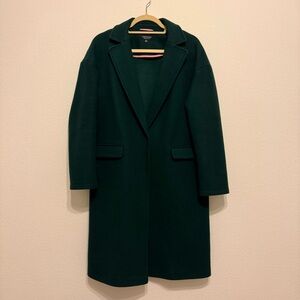 Topshop Dark Deep Green Coat